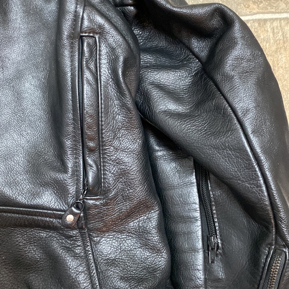 SOLD on eBay. Vanson Leathers Drifter Mk2 Blacked Out Leather Motorcycle Jacket. - Picture 11 of 11